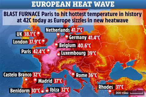 European heatwave: All-time high temperature records smashed in northern France and Germany ...