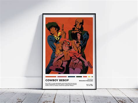 Cowboy Bebop Poster Minimalist Anime Poster Retro Vintage - Etsy