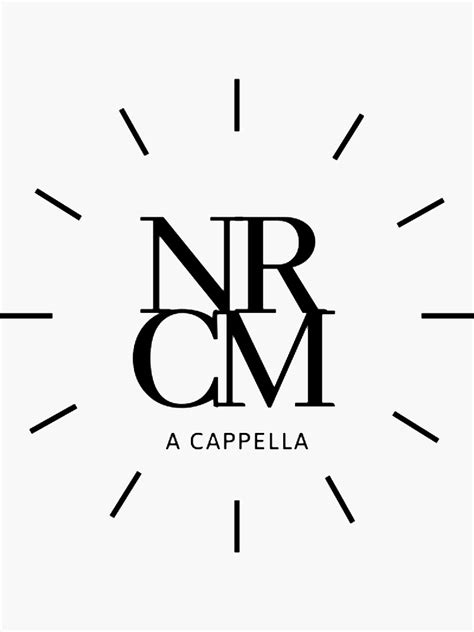 "NRCM Logo Black Text" Sticker for Sale by daniejarosz | Redbubble