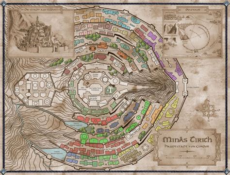 Pin by Kevin on Books | Minas tirith, Tolkien, Fantasy map