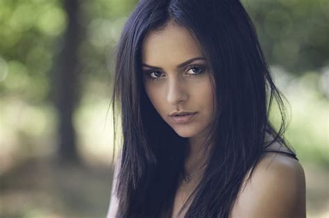 4K free download | Models, Model, Black Hair, Blue Eyes, Depth Of Field ...