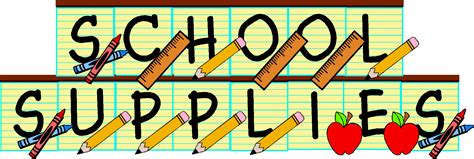 Clipart School Supplies - ClipArt Best