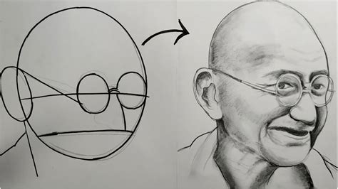 Details 71+ gandhi sketch art - seven.edu.vn