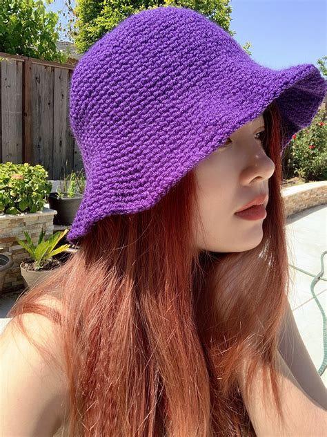 Bucket Hats Women Crochet Japanese Style Double-sided Students Outdoor ...