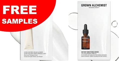 FREE Grown Alchemist Cream Cleanser Sample & Smoothing Serum Sample