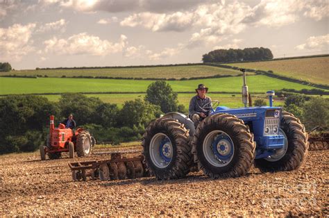 Classic Tractors At Work Photograph by Rob Hawkins