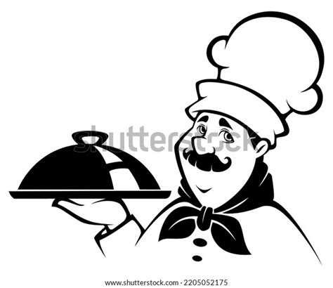 Chef Vector Silhouette Vector Isolated Illustration: เวกเตอร์สต็อก (ปลอดค่าลิขสิทธิ์) 2205052175 ...