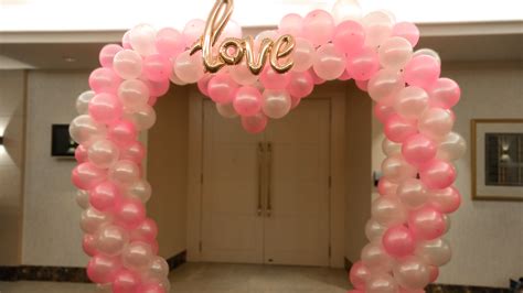 Love, heart shape balloon arch. DIY balloon decoration. For more info., questions and answers ...