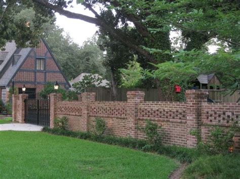 Outdoor Brick Fences Providing Privacy | Brick fence, Modern fence, Fence design