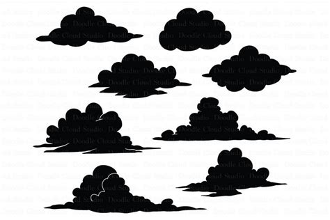 Clouds SVG files for Silhouette Cameo | Design Bundles