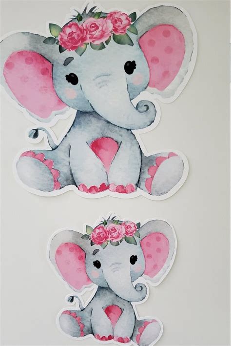 Elephant Baby Shower Girl Decorations Pink Elephant Baby - Etsy | Baby ...