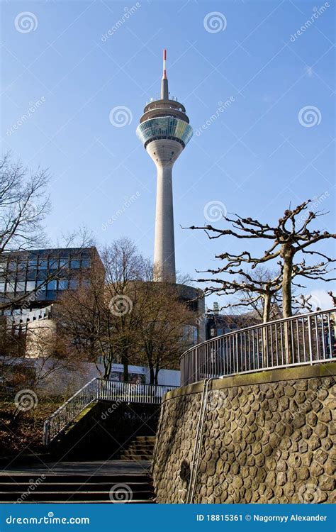 Rheinturm, Dusseldorf, Germany Stock Image - Image of capital, radio ...