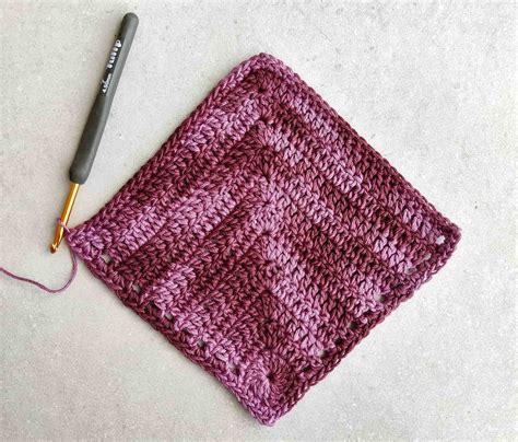 Free Crochet Mitered Square Pattern - Made by Gootie