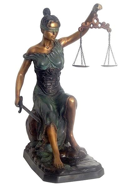 Bronze Blind Justice Statues (2019 Discounted Prices)