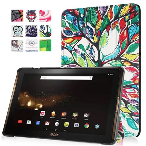 For Acer Iconia Tab 10 A3 A40 A3 A40 10.1 inch Tablet Case Colorful Custer Ultra Slim PU Leather ...