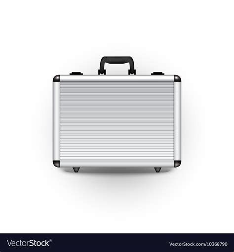 Metal briefcase Royalty Free Vector Image - VectorStock