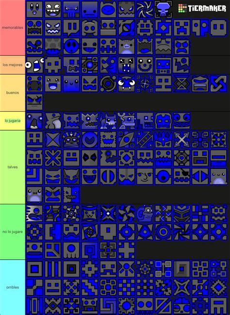 Geometry Dash Cube Icons (2.2 Included) Tier List (Community Rankings) - TierMaker