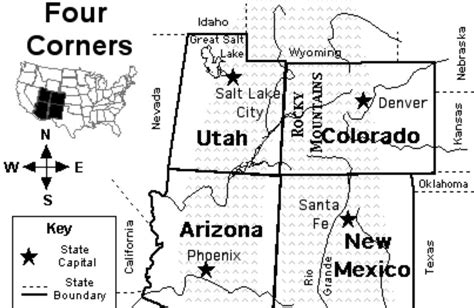 Southwest States And Capitals Quiz Printable - Printable Word Searches