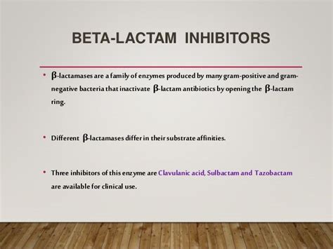 Beta lactamase inhibitors