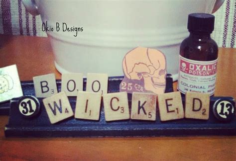 Creepy Scrabble Tile Holders - Okio B Designs