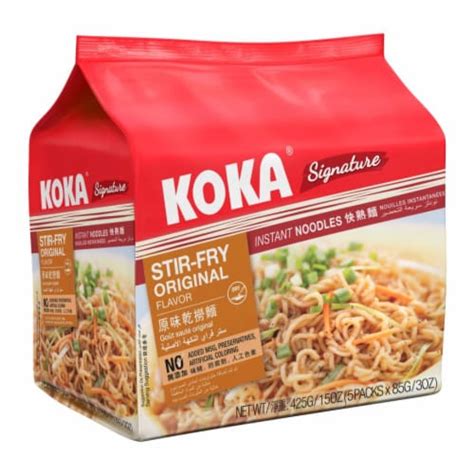 Koka Stir Fry Noodles Original Flavor 15 Oz, 15 oz - 5 ct - Smith’s ...