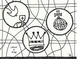 Christ Is King Sunday – art Bulletins And coloring Stushie Art sketch template