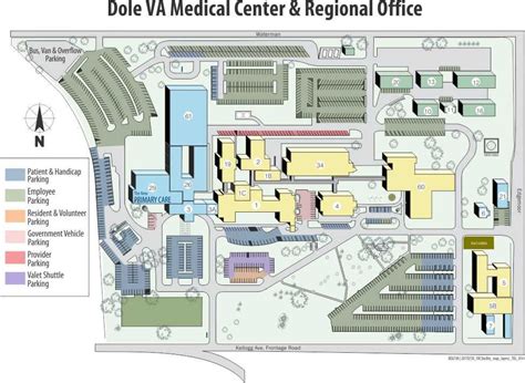 image of the map of the Dole VA Medical Center & Regional Office ...