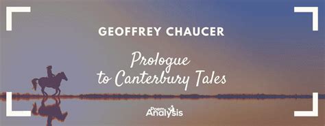 The Canterbury Tales: General Prologue - Poem Analysis