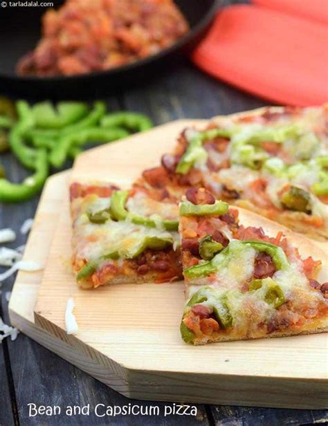 Bean and Capsicum Pizza recipe