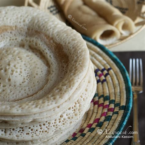 Xawaash: Somali Anjero (Canjeero) - fermented crepes with a unique taste, prepared in an ...