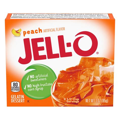 Jell-O Peach Gelatin Dessert Mix - Shop Pudding & Gelatin Mix at H-E-B