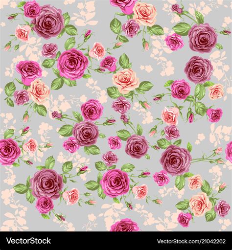 Vintage floral pattern Royalty Free Vector Image