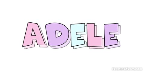 Adele Logo | Free Name Design Tool from Flaming Text