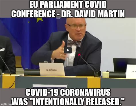 Dr. David Martin testifies before the EU Parliament... - Imgflip