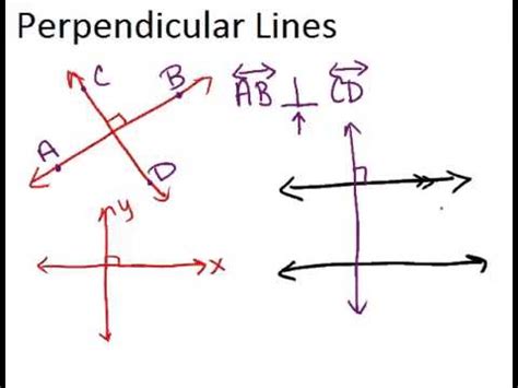 Perpendicular Lines: Lesson (Geometry Concepts) - YouTube