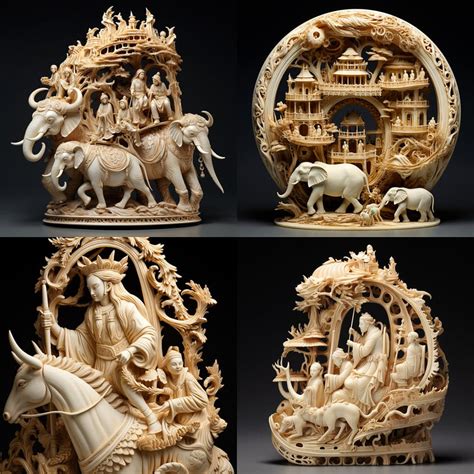 Ivory Carving AI Art Styles: Aesthetic Inspirations and Techniques - Ivory carving Stable ...