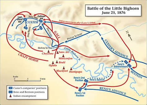 The Battle of Little Bighorn, Part One (25 June, 1876) - Mr. Jensen's U.S. History Website