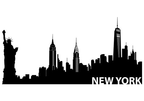 Free New York Skyline Silhouette, Download Free New York Skyline ...