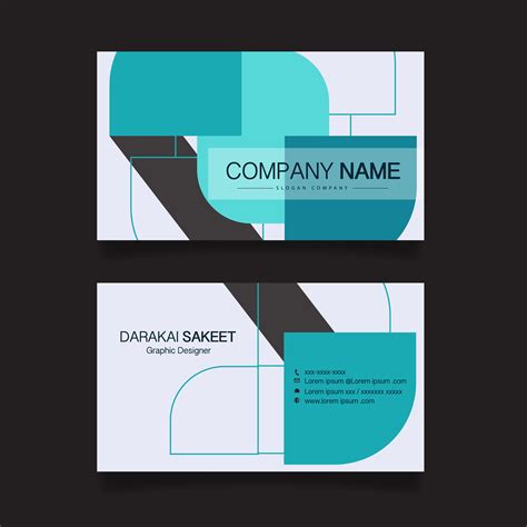 Name card, Modern simple business card template. Vector illustration ...