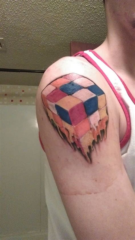 As promised, my new cube tattoo : r/Cubers