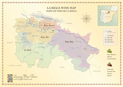 La Rioja Wine Map (2657×1890) Rioja Wine Region, Wine Region Map, Burgos, Map Of Italy Cities ...