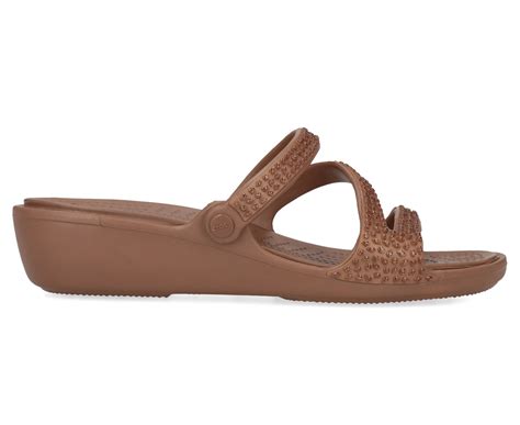 Crocs Women's Patricia Diamante Sandals - Bronze | Catch.co.nz