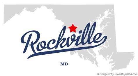 Map of Rockville, MD, Maryland