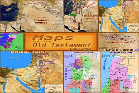 Old Testament Maps Photograph by Bob Pardue