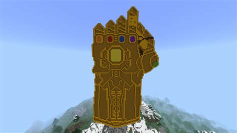 Infinity Gauntlet build, not the best but it's something : r/Minecraft