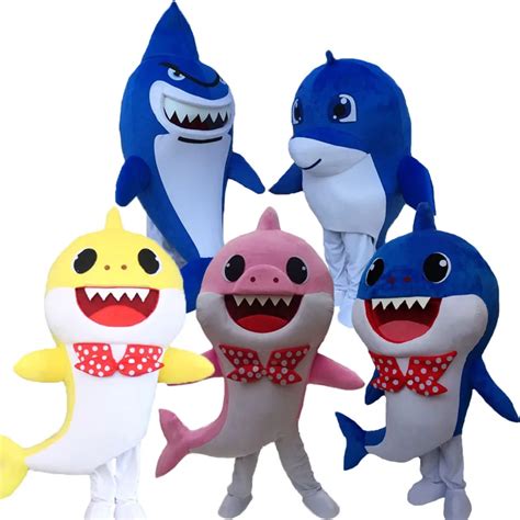 Ocean Shark Mascot Costume Party Mascot Animal Costume Halloween Fancy Dress Christmas Cosplay ...