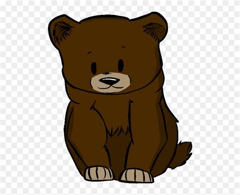 Full Size Of Drawing - Cute Brown Bear Drawing - Free Transparent PNG ...