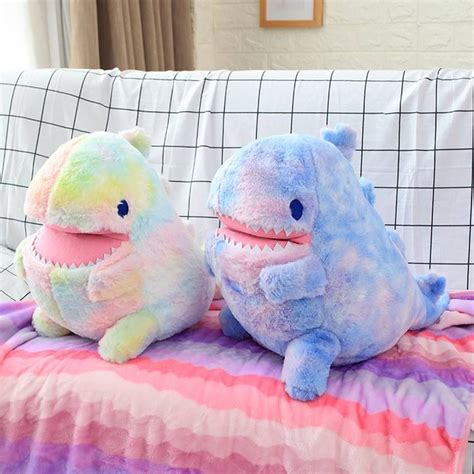 Kawaii Dinosaur Shark Plush (60cm) - Limited Edition - KawaiiTherapy | Cute stuffed animals ...