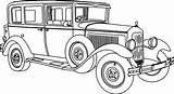 Vintage Auto Coloring Page Beyond The Fringe Crafts sketch template