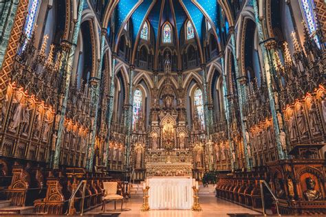 Interior of The Notre-Dame Cathedral Basilica, Ottawa, Ontario, Canada. : r/ArchitecturalRevival